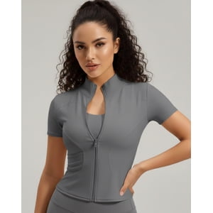 Flix Spa - Polera Deportiva Mujer Con Cierre Sportflex