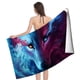 thumbnail image 4 of Lobo Galáctico Toalla de playa de secado rápido con diseño temático, regalo para mujeres y niñas, ideal para cumpleaños, fans, amantes de la música, uso en la playa o al aire libre, 78 × 160 cm, 4 of 6