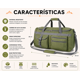 thumbnail image 4 of Bolso de Viaje Extra Grande 100L Reforzado con Correa Ajustable y Bolsillos, 4 of 7