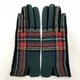 thumbnail image 1 of Guantes cálidos de lana escocesa a cuadros simétricos de moda para otoño e invierno, guantes de montar para mujer a prueba de frío, 1 of 6