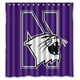 thumbnail image 1 of Cortina de ducha Northwestern Wildcats, juego de cortina de baño con ganchos, tamaño 66 x 72 pulgadas, 1 of 3
