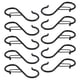 thumbnail image 2 of 10x Ganchos En Forma De S Perchas Colgantes Multifuncionales Para Utensilios De Cocina Sartenes Bolsas Negro, 2 of 5