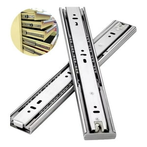 Genérico - X2 Corredera Telescopica Para Cajones Telescopico Riel 45Cm