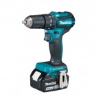 Makita - Atornillador Inalambrico Dhp483Sy Con Percucion 13 Mm.V/Var. (Brushless)