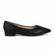 thumbnail image 1 of Ballerina Mujer Negra Punta Fina Ecocuero Taco Bajo 0869A, 1 of 7