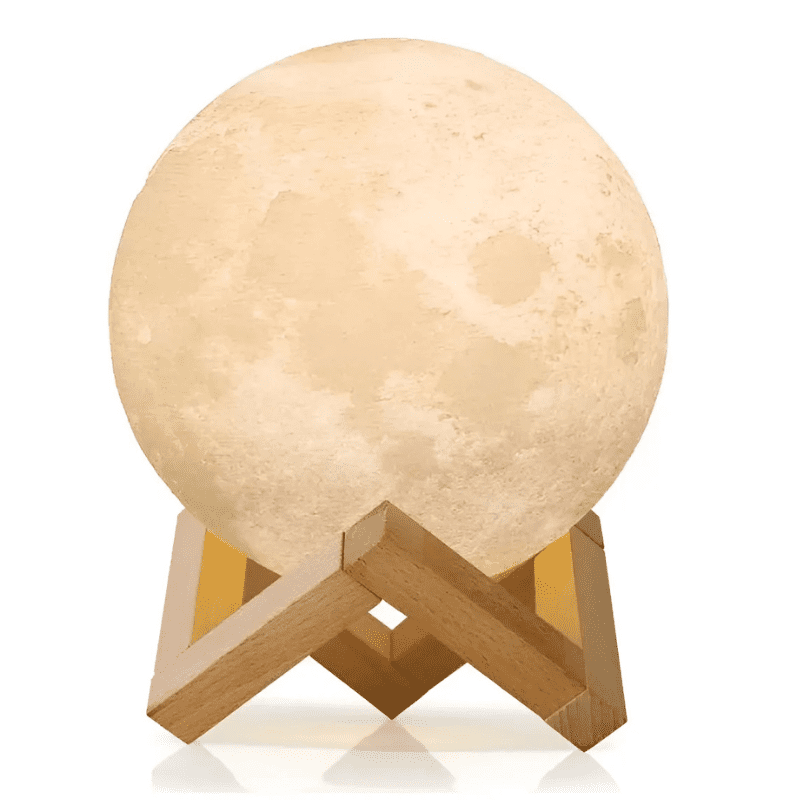 Genérico - Lampara De Mesa Luna Relieve 3d Luz De Noche Para Dormitori