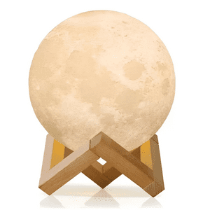Genérico - Lampara De Mesa Luna Relieve 3D Luz De Noche Para Dormitori