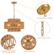 thumbnail image 4 of Candelabro Widluth 45 cm Dorado de Mimbre 4 Luces, 4 of 9