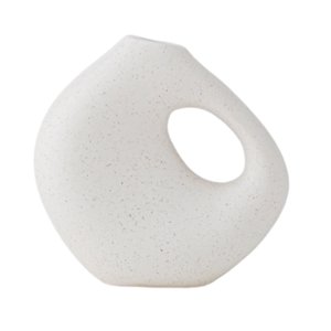 Magideal - Florero Geométrico De Cerámica, Florero Abstracto, Macetero Para Sala De Estar , Estilo C