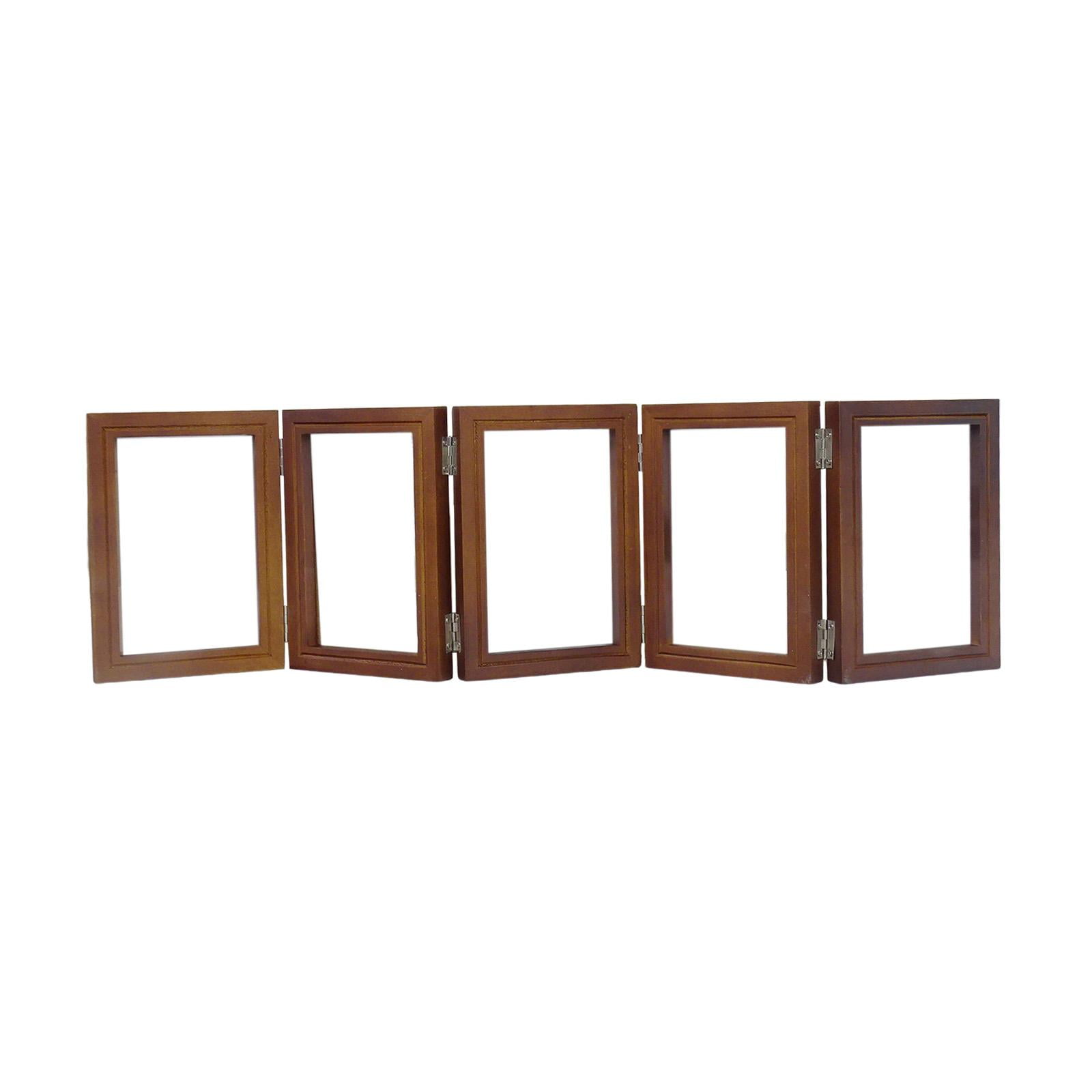 Magideal - Marco De Fotos Con 5 Bisagras, Marco De Fotos Plegable, Creativo, Ligero, Marco Plegable, Cinco Marcos Plegables Para Regalo De Día, Cafetería, Bar, F