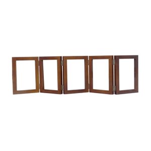 Magideal - Marco De Fotos Con 5 Bisagras, Marco De Fotos Plegable, Creativo, Ligero, Marco Plegable, Cinco Marcos Plegables Para Regalo De Día, Cafetería, Bar, F