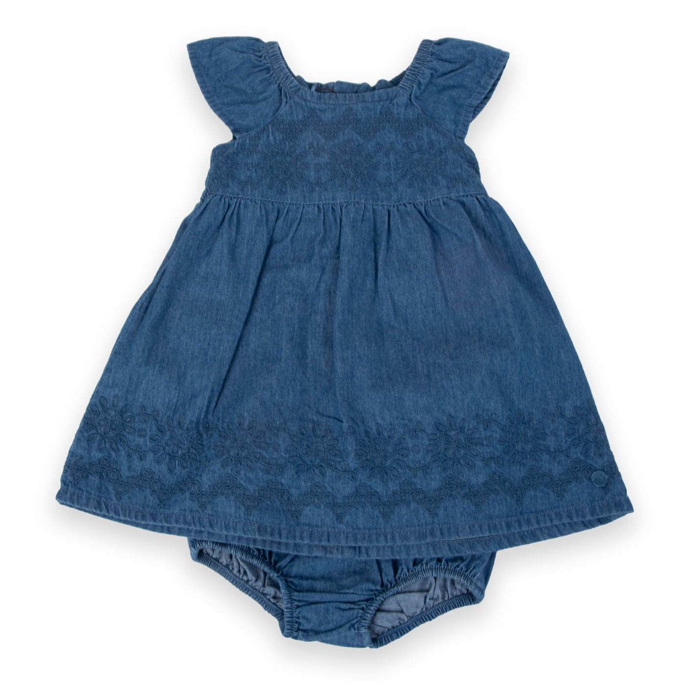 Vestido Bebe Niña Denim Pillin
