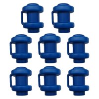 Magideal - Tapas Para Postes De Protección De Trampolín De Jardín De 1,5 De Diámetro Con Pulgares De Tornillo, Azul, 6 Uds. , 8 Tapas. 1,5 Diámetros