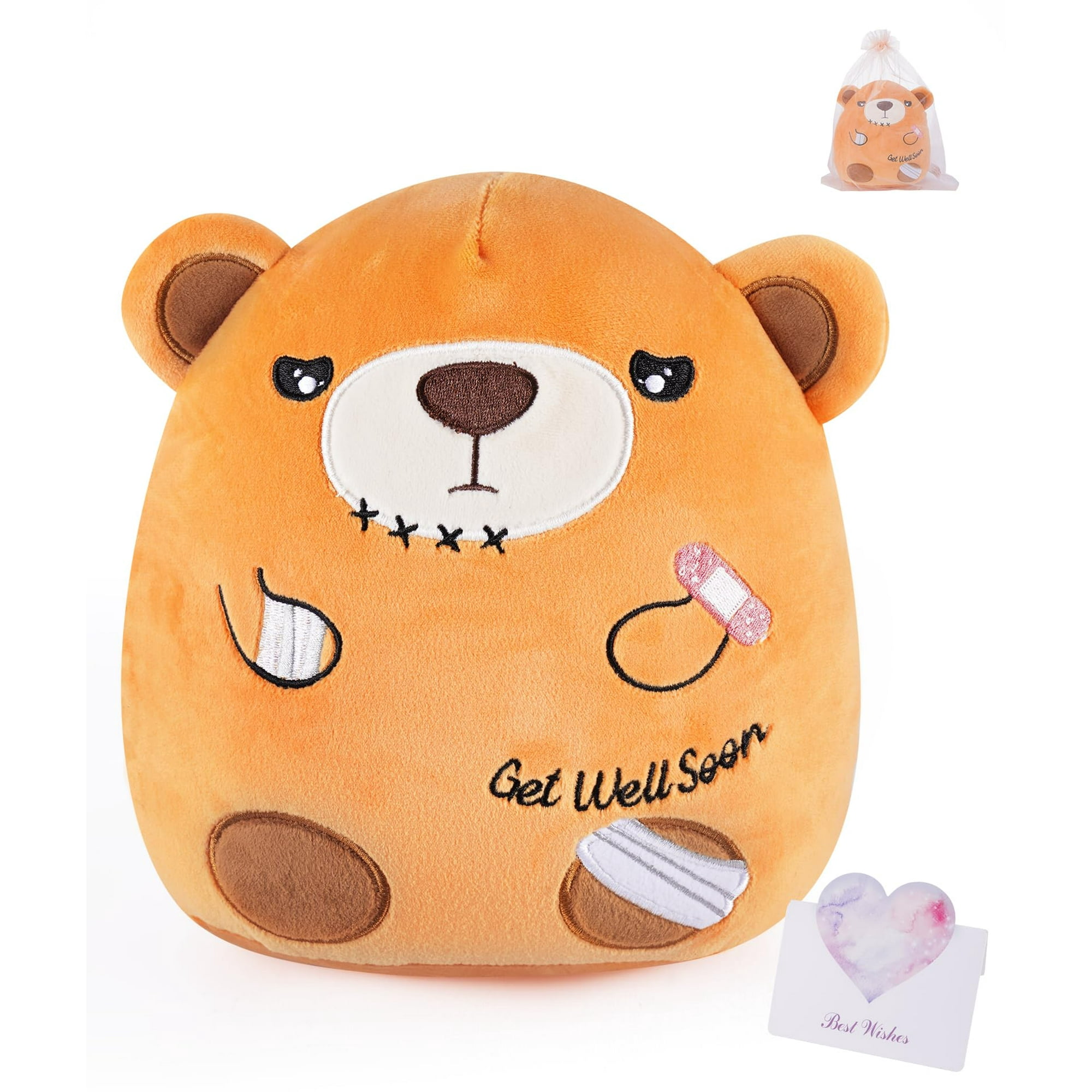 Oso De Peluche Leyoha Get Well Soon, Regalo, 20 Cm