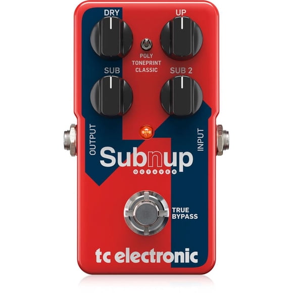 Pedal TC electrónico Octaver SUB 'N' UP con estampado de tonos