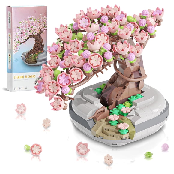 Bloques de construcción de juguete EasyAgo Sakura Bonsai Minitree 426 piezas