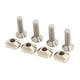 thumbnail image 3 of 4x Reemplazo De Tornillos De Aleta De Tabla De Surf No Se Necesita Herramienta Tornillo De Aleta De Pulgar Y Placa Tornillos Hexagonales De Acero Inoxidable M6, 3 of 3