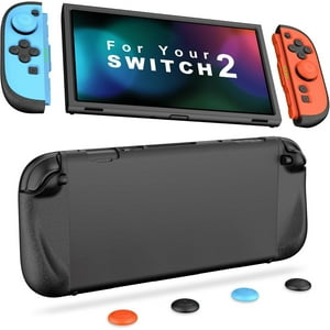 Funda Protectora Aaronmei Silicona Nintendo Switch 2 Rojo Azul