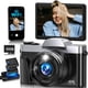 thumbnail image 1 of Cámara digital Bofypoo 64MP 4K WiFi 180° con pantalla abatible negra, 1 of 9
