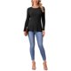 thumbnail image 2 of INSPIRE CHIC Suéteres de Manga Larga para Mujer Cuello Redondo Tops de Punto Elástico Otoño Invierno Camisa Casual M Negro, 2 of 6