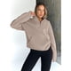 thumbnail image 3 of Trendy Queen Women's Sweatshirt con Cierre de Cuarto de Cremallera, 3 of 3