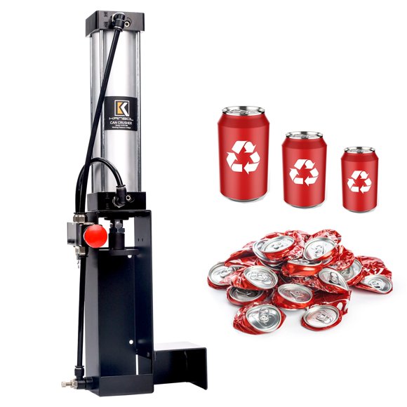 Triturador de Latas KANBOL Serie 315 Negro con Expulsión Automática