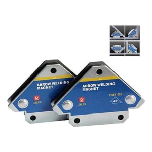 Higtun - Set 2 Escuadras Magnéticas Soldar Ángulos 45° 90° 135° 28Lbs