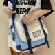 thumbnail image 4 of Vintage Preppy Style Messenger Bag, Large Capacity Crossbody Bag, Buckle Decor Flap Shoulder Bag, 4 of 4