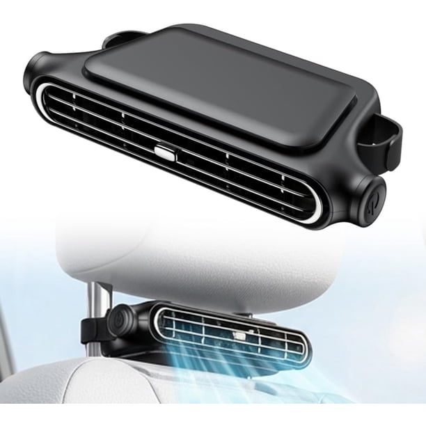 Ventilador coche conductor pasajero mini USB asiento trasero refrigeración 3 velocidades coches