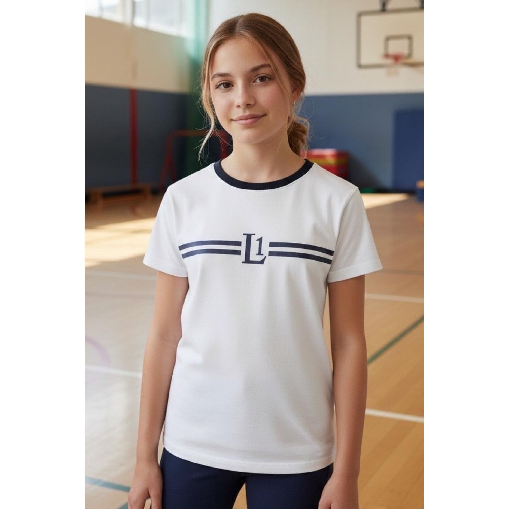 Kowhai - Polera Niña Deportiva Liceo 1 Blanco Xs