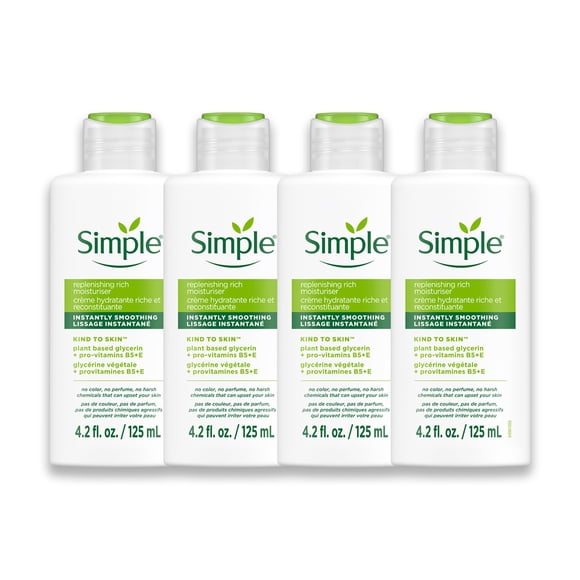 Hidratante simple, agradable a la piel, regenerador, rico, 4 unidades