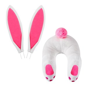 Bothyi - Kit De Corona De Decoración De Pascua Lindo Conejito Con Orejas Guirnalda De Bricolaje Rosa