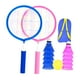 thumbnail image 1 of Juego De Bádminton Para Niños Con Bolsa De Transporte Para Pelota Y Volante Para Jugar En Verano En El Jardín, Azul Y Rosa, 1 of 3