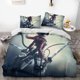 thumbnail image 1 of Invad-e on Tit-an Ere-n Le-i Anime -Soft 3D P-rint-d Duvet- Cover Bedd-ing Set with Comfort-er Cover, 1 of 5