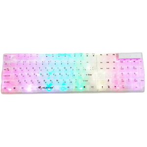 Venimport - Teclado Rgb Transparente Gamer Teclado Ergonómico
