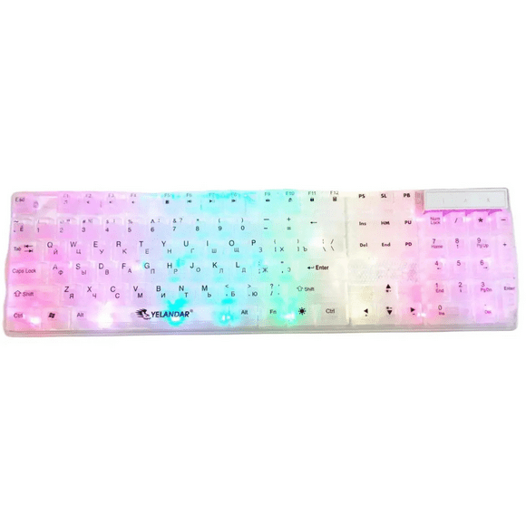 Teclado Rgb Transparente Gamer Teclado Ergonómico