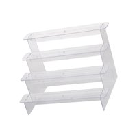 Magideal - Elevadores De Exhibición De Acrílico, Soporte Transparente De Varios Niveles, Soporte Para Cupcakes, Soportes De Exhibición Transparentes, Elevadores, , 4 Capas 29Cm