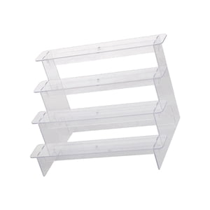 Magideal - Elevadores De Exhibición De Acrílico, Soporte Transparente De Varios Niveles, Soporte Para Cupcakes, Soportes De Exhibición Transparentes, Elevadores, , 4 Capas 29Cm