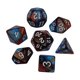 thumbnail image 2 of 7 Dados Poliédricos Smooth D4-D20 Para Ense?anza De Matemáticas Bar Mesa Juegos De Mesa Rojo Oscuro Azul, 2 of 5
