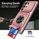 thumbnail image 1 of Para Samsung Galaxy S23 Ultra 5G Funda de Teléfono con Soporte de Anillo para Dedo y Pata de Apoyo, Ranuras para Tarjetas, Resistente a Golpes, Resistente, Protectora, Compatible con Soporte, 1 of 7