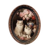 Magideal - Marco De Fotos Para Casa De Muñecas, Accesorios Para Casa De Muñecas, Centro De Mesa, Artesanía Creativa, Regalo De Cumpleaños Con Marco De Pintura Im Estilo A