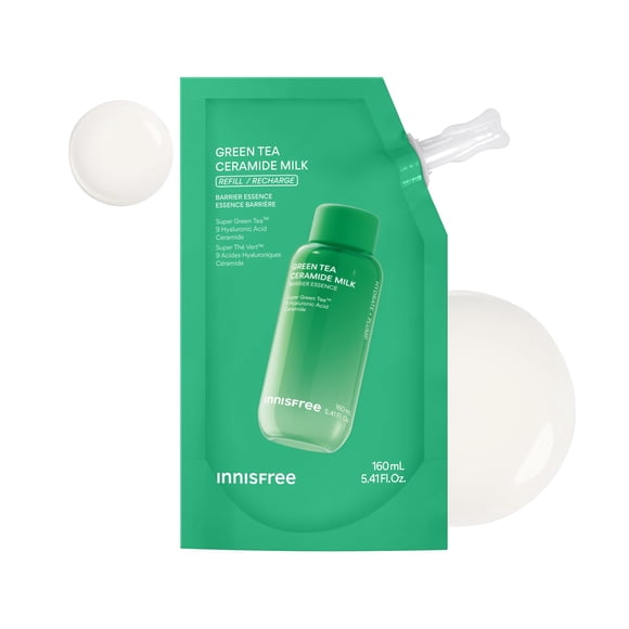 Recambio de leche de ceramida de té verde sin tóner, 200 ml