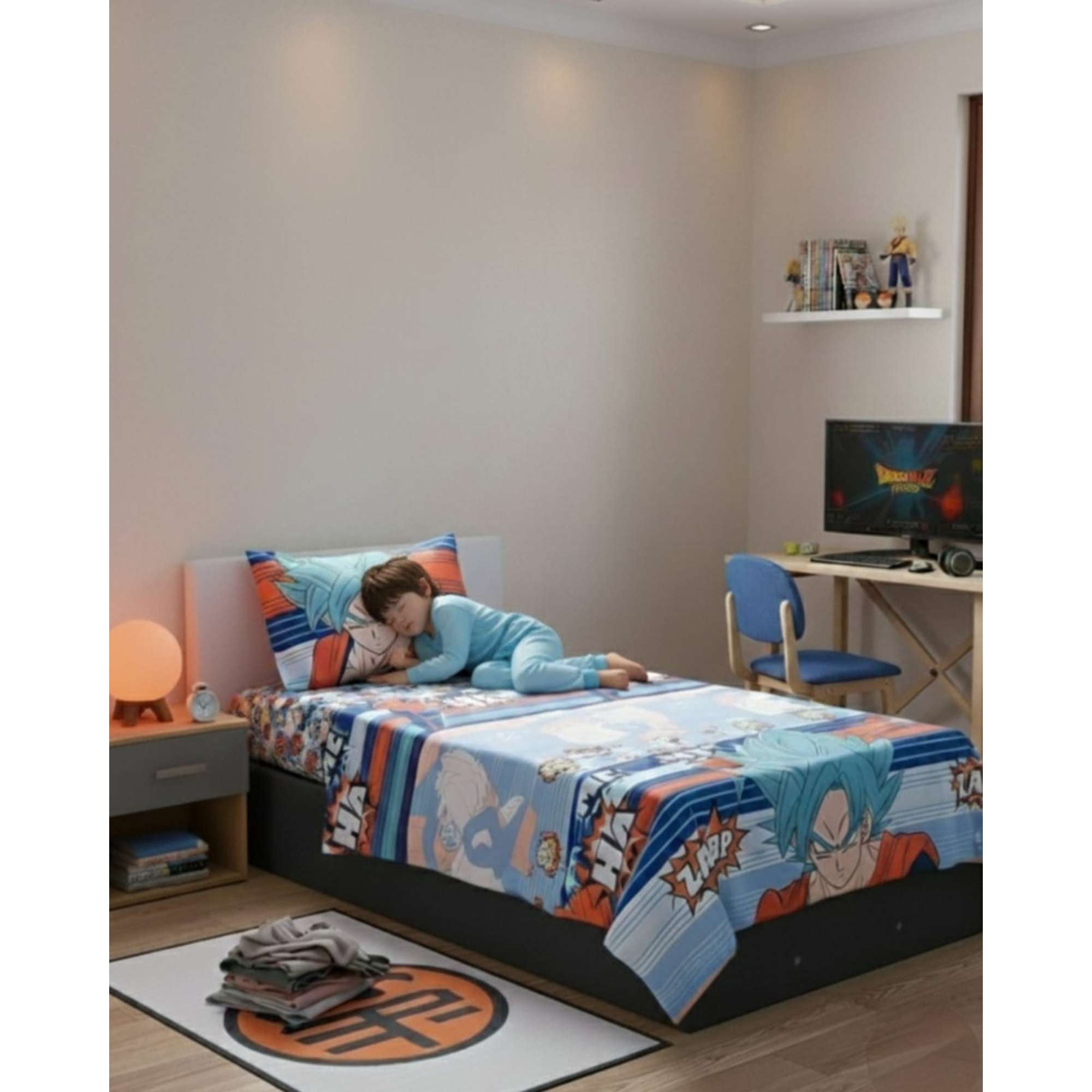 Mylhogar - Juego De Sabana Plaza Y Media Dragon Ball