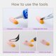 thumbnail image 5 of Cuentas MYYKO 60 g Amatista – Perlas planas y strass, 5 of 7