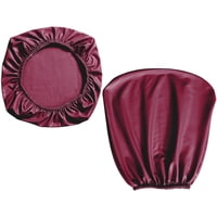 Magideal - Funda Para Silla De Oficina A Prueba De Agua Funda Para Sillón Funda Protectora Para Silla Giratoria Estirable A Prueba De Polvo Para Cocina Comedor , Vino Tinto