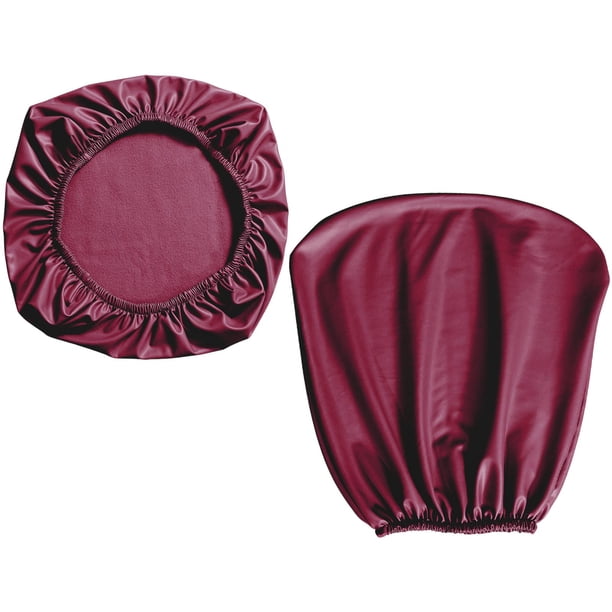 Funda para silla de oficina a prueba de agua Funda para sillón Funda protectora para silla giratoria estirable a prueba de polvo para cocina Comedor , Vino tinto