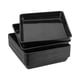 thumbnail image 5 of 10 Uds. Platillos para plantas, bandejas para plantas cuadradas, bandejas para macetas, platillos para balcón, jardín, interior, exterior, alféizar de Negro, 5 of 5