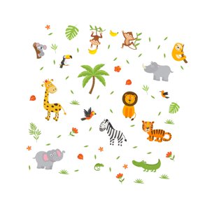 Magideal - Animales De Dibujos Animados Ventana Se Aferra Pegatinas De Vidrio Pegatinas De Ventana Calcomanías De Ventana Para Fiesta De Cumpleaños Sala De Estar