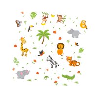 Magideal - Animales De Dibujos Animados Ventana Se Aferra Pegatinas De Vidrio Pegatinas De Ventana Calcomanías De Ventana Para Fiesta De Cumpleaños Sala De Estar