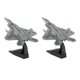 thumbnail image 5 of 2 Uds 1:100 Aviones Americanos F-22 Aviones De Combate Raptor Modelo De Aleación Fundida, 5 of 5